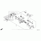 Схема вузла: Parking Brake Caliper для Honda VFR1200 Crosstourer