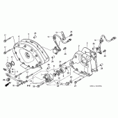 Схема узла: Перед. cover + transmission cover для Honda NRX1800 Valkyrie Rune