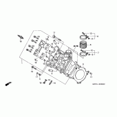 Схема вузла: Передня головка циліндра для Honda VTR1000 VTR SP-1