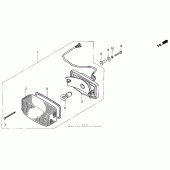 Схема узла: Задний фонарь (Стоп-сигнал) для Honda VF750 Magna