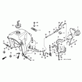 Схема узла: Топливный бак/топливный насос для Honda XRV750 Africa Twin