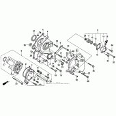 Схема вузла: Водяний насос для Honda CBR1000 CBR1000F Hurricane