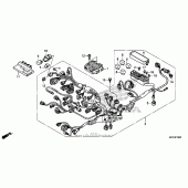 Схема вузла: Wire harness (1) для Honda CBR1000 CBR1000RR Fireblade