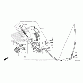 Схема вузла: Передній гальмівний циліндр для Honda CRF450 CRF450X