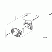 Схема узла: Задний фонарь (Стоп-сигнал) для Honda VF750 Magna