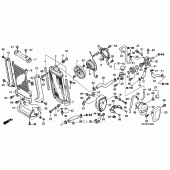 Схема вузла: Радіатор для Honda VTX1800