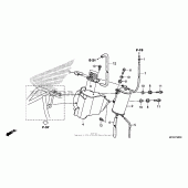 Схема узла: Evap canister для Honda ST1300 Pan-European