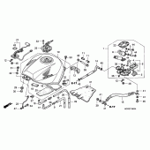 Схема вузла: Паливний бак для Honda VFR800 VFR