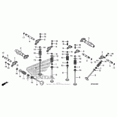 Схема вузла: Шток & Клапан для Honda VT1300 Fury