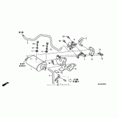 Схема узла: Система вентиляции бака для Honda CBR1000 CBR1000RR Fireblade