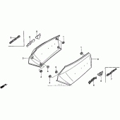 Схема узла: Боковой обтекатель для Honda GL1500 Gold Wing Aspencade