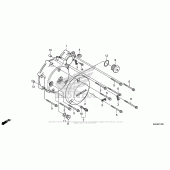 Схема вузла: Ліва кришка картера для Honda VT750 Shadow Aero