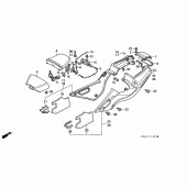 Схема узла: Сиденье и Боковой обтекатель для Honda VFR400