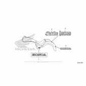 Схема вузла: Mark (1) для Honda VT1300 Stateline