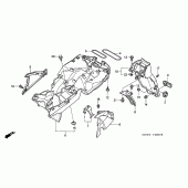 Схема вузла: Заднє крило для Honda VFR800 VFR