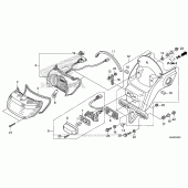 Схема вузла: Taillight (2) для Honda VT750 Shadow Phantom