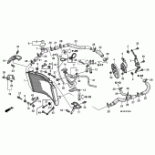 Схема узла: Радиатор для Honda CBR600