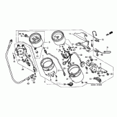 Схема узла: Панель приборов для Honda VF750 Magna