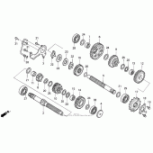 Схема вузла: Трансмісія для Honda VT600 Shadow VLX Deluxe