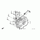 Схема вузла: Права кришка картера для Honda CMX250 Rebel