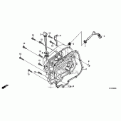Схема вузла: Права кришка картера для Honda CMX250 Rebel