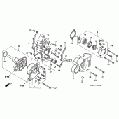 Схема вузла: Водяний насос для Honda VFR800 VFR