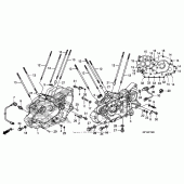 Схема вузла: Картер двигуна для Honda VT1300 Interstate