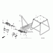 Схема вузла: Stand + step для Honda CRF250 CRF250R