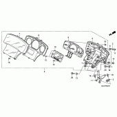 Схема вузла: Панель приладів (GL18006 / 7/8) (WITHO UT NAVIGATION) для Honda GL1800 Gold Wing