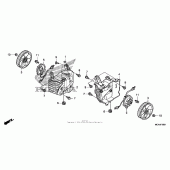 Схема узла: Вентилятор (gl1800 06-) для Honda GL1800 Gold Wing