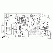 Схема вузла: Карбюратор для Honda CRF150 CRF150F