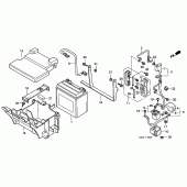 Схема вузла: Акумулятор для Honda GL1500 F6C