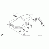 Схема узла: Сиденье для Honda VT750 Black Widow