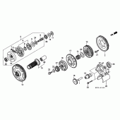 Схема вузла: Primary drive gear для Honda GL1500 F6C