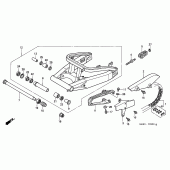 Схема узла: Задний рычаг (Маятник) для Honda CBR900RR CBR919RR Fireblade