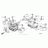 Схема узла: Клапанная крышка для Honda VT750 Shadow Spirit