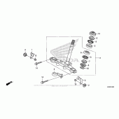 Схема вузла: Рульова траверса для Honda CRF125 CRF125F