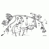 Схема вузла: Електрообладнання для Honda VT600 Shadow VLX