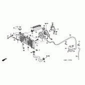 Схема вузла: Радіатор (CBF600S6 / SA6) для Honda CBF600