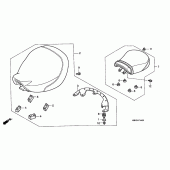 Схема узла: Сиденье для Honda VT1100 Shadow Aero