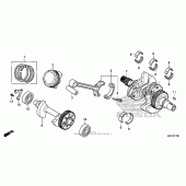 Схема вузла: Колінчастий вал & Поршень для Honda CTX700