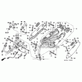 Схема вузла: Вихлопна система для Honda VFR800 Interceptor