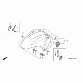Схема вузла: Переднє крило для Honda CBR600 CBR600FR Racing Edition