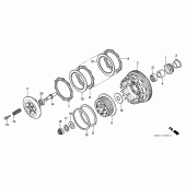 Схема вузла: Зчеплення для Honda CBR600 CBR600RR