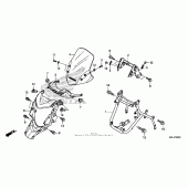 Схема вузла: Front cowl для Honda NC700