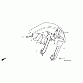 Схема вузла: Переднє крило для Honda XRV750 Africa Twin