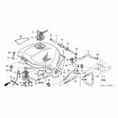 Схема узла: Топливный бак для Honda ST1300 Pan-European