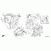 Схема вузла: Нижній обтічник для Honda CBR600 CBR600RR