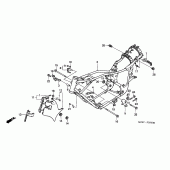 Схема вузла: Рама для Honda VT600 Shadow VLX