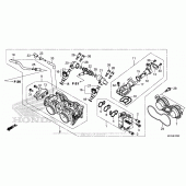 Схема вузла: Дросельна заслонка для Honda CMX500 Rebel